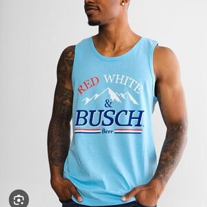 Brew City Red White & Busch Graphic Heathered Tank